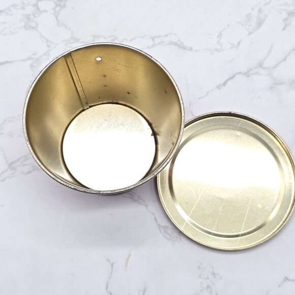 Vintage Disney Mickey Minnie Christmas Tree Round Tin Box Container Hong Kong - Picture 4 of 8